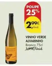 Pingo Doce Alvarinho - vinho verde promoção