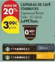 Pingo Doce Starbucks - cápsulas de café promoção