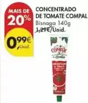 Pingo Doce Compal - concentrado de tomate promoção