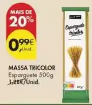 Pingo Doce Massa tricolor promoção