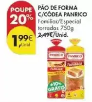 Pingo Doce Panrico - pão de forma c/codera promoção