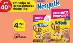 Pingo Doce Nesquik - em todos os achocolatados promoção