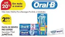 Pingo Doce Oral b - pasta de dentes pro expert promoção