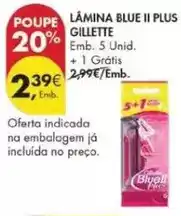 Pingo Doce Gillette - lamina blue ii plus promoção