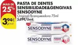 Pingo Doce Sensodyne - pasta de dentes sensibilidade&gengivas promoção