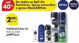 Pingo Doce Nivea - pure&natural 0% promoção