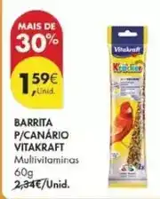 Pingo Doce Vitakraft - barrita p/canário promoção
