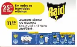 Pingo Doce Raid - aparelho elétrico c/3 recargas promoção