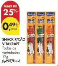 Pingo Doce Vitakraft - snack p/cao promoção