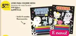 Pingo Doce Livro para colorir neon promoção