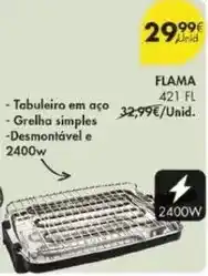 Pingo Doce Flama - tabuleiro em aço grelha simples promoção
