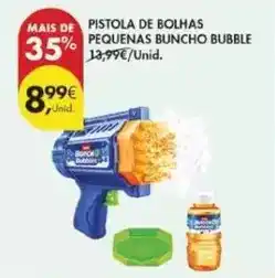 Pingo Doce Pistola de bolhas pequenas buncho bubble promoção