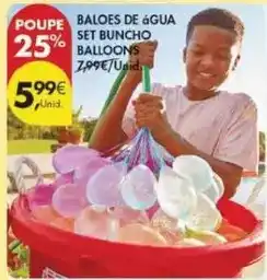 Pingo Doce Baloes de 6gua set buncho balloons promoção