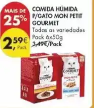 Pingo Doce Gourmet - comida húmida p/gato mon petit promoção