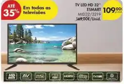 Pingo Doce As - tv led hd 32 promoção