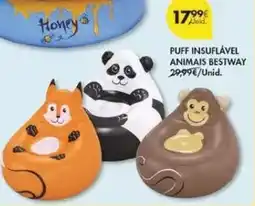 Pingo Doce Bestway - puff insufflavel animais promoção