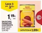 Continente A+ - salsichas continente promoção