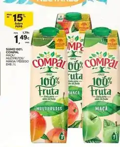 Continente Compal - sumo 100% promoção
