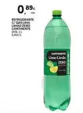 Continente Lima - refrigerante c/ gas limao zero promoção