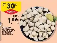 Continente Ameijoa vietnamita c/casca congelada promoção