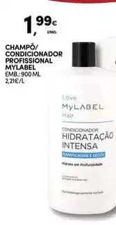 Continente Mylabel - champô condicionador profissional promoção