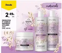 Continente Mylabel - productos p/ cabelo naturals promoção