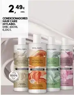 Continente Mylabel - condicionadores hair care promoção