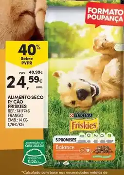 Continente Purina - alimento seco p/ cao friskies promoção
