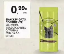 Continente Continente - snack p/ gato promoção
