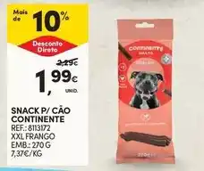 Continente Continente - snack p/ cao promoção