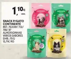 Continente Continente - snack p/gato promoção