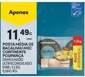 Continente Continente - posta media de bacalhau msc promoção