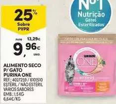 Continente Purina - alimento seco p/ gato one promoção