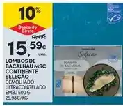 Continente Continente - lombos de bacalhau msc promoção