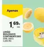 Continente Continente bio - limão biológico promoção