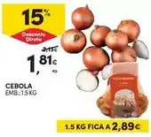 Continente A+ - cebola promoção