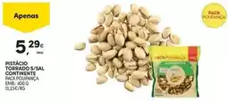 Continente Continente - pistacio torrado s/sal promoção