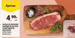 Continente Continente - vazia de bovino américa do sul promoção