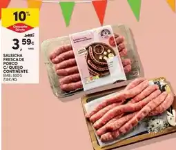 Continente Continente - salsicha fresca de porque contiente promoção