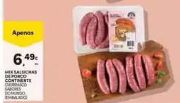 Continente Mix - salsichas de porco continente promoção