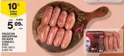 Continente Stec - salsicha argentina chanteal promoção