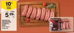 Continente Stec - salsicha argentina promoção
