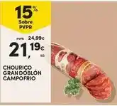 Continente Campofrio - chourico gran doblón promoção