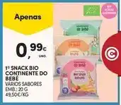 Continente Bio - snack bio continente do bebe promoção