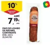 Continente Continente - paio do lombo de arganil promoção