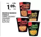Continente Cigala - noodle banzai promoção