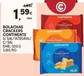 Continente Continente - bolachas crackers promoção