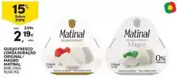 Continente Matinal - queijo fresco longa duração original/ magrola promoção