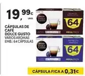 Continente Dolce gusto - cápsulas de café promoção