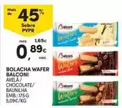 Continente Balconi - bolacha wafer promoção